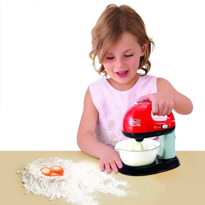 Playgo Food Processor with Blender Mixing Bowl with Functions Red/Blue
