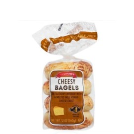 Cheesy Bagels with a Melted Mild Asiago Cheese Crust 2 Pack (8 bagels)