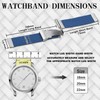Anbeer Braided Nylon Watch Band Quick Release,22mm Stretchy Replacement Watch