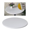 Perfk Waterproof Polyester Fitted Table Cover Cloth Decorative Round Tablecover
