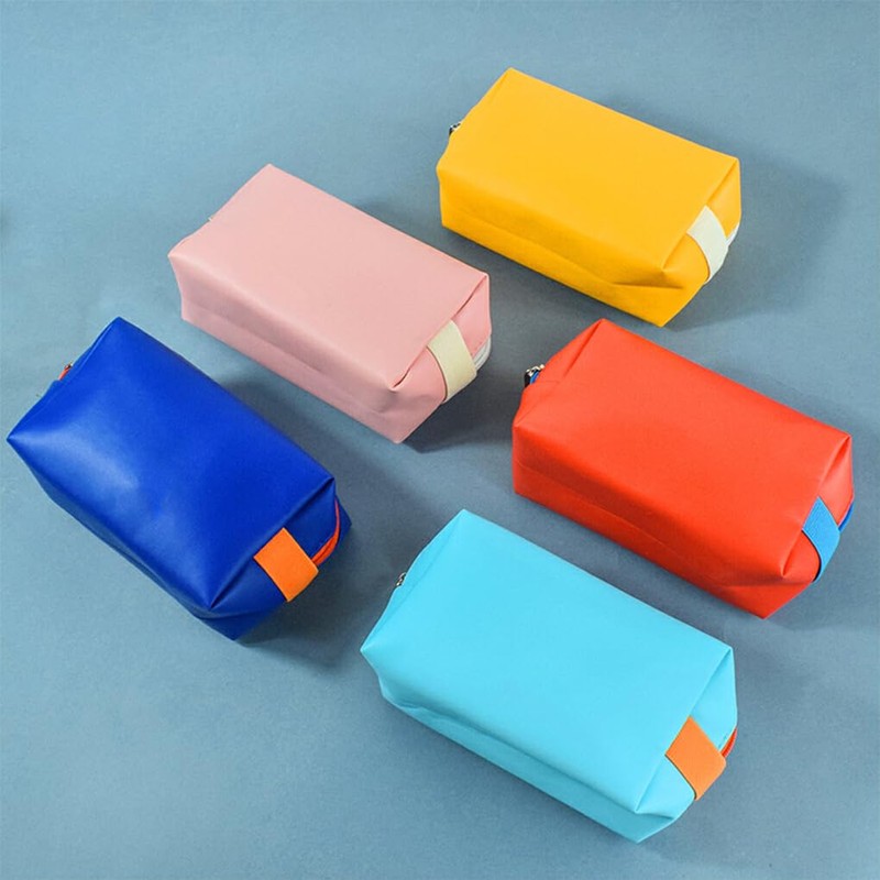 AIXXCUVQ Large Capacity PU Storage Bag for Travel and Daily