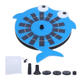 Solar Fountain Pump Solar Powered Water Fountains Pump with 6 Nozzles for Bird Bath Pool Pond Garden