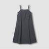 JAJU [JAJU] Women's Crisp Seersucker Bustier Dress_Charcoal