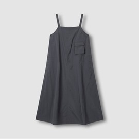 JAJU [JAJU] Women's Crisp Seersucker Bustier Dress_Charcoal