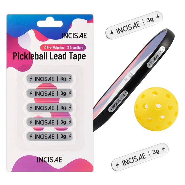 Incisae Pickleball Paddle Lead Tape Strip Weights | 10 Pre