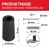 LouMaxx Rubber Floor Door Stop, Diameter 40 mm x 75