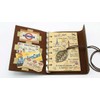 EvZ 5 Inch Mini Vintage Leather Journal, Pocket Size Refillable