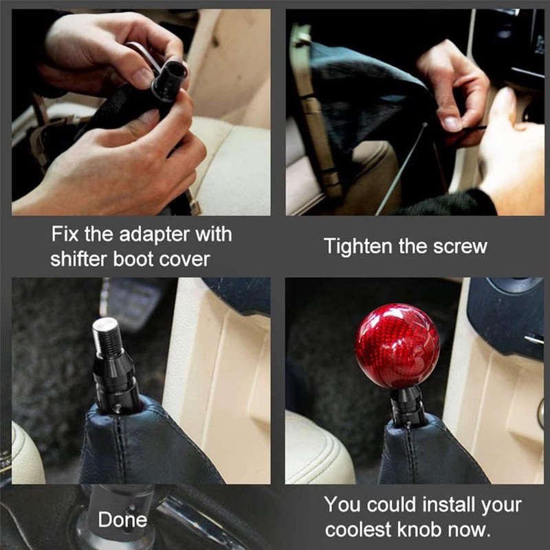 ePathChina Shifter Knob Adapter Universal Car Shift Knob Adapter Aluminum