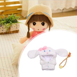 Baoblaze Cute Doll Clothes Suit Cute Plush Toy Outfit Photo Props Fashion Doll Accessories Dress up Backpack Set Hooded Doll Clothing, Dog