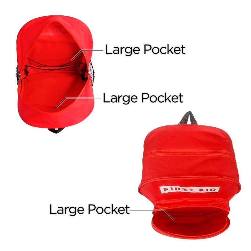 First Aid Backpack, Emergency Medical Backpack, Waterproof & Large Capacity,