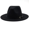 HEYANN Women's Men's Classic Wide Brim Fedora Hat with Belt