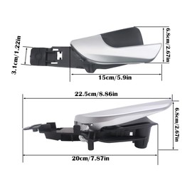 HISports Interior Car Door Handle Left 156092167 Compatible with Alfa Romeo Giulietta 2010-2019 Door Handle