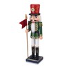 Wooden Nutcracker Soldier Figures with Spear, 14.4 Inch Xmas Nutcracker