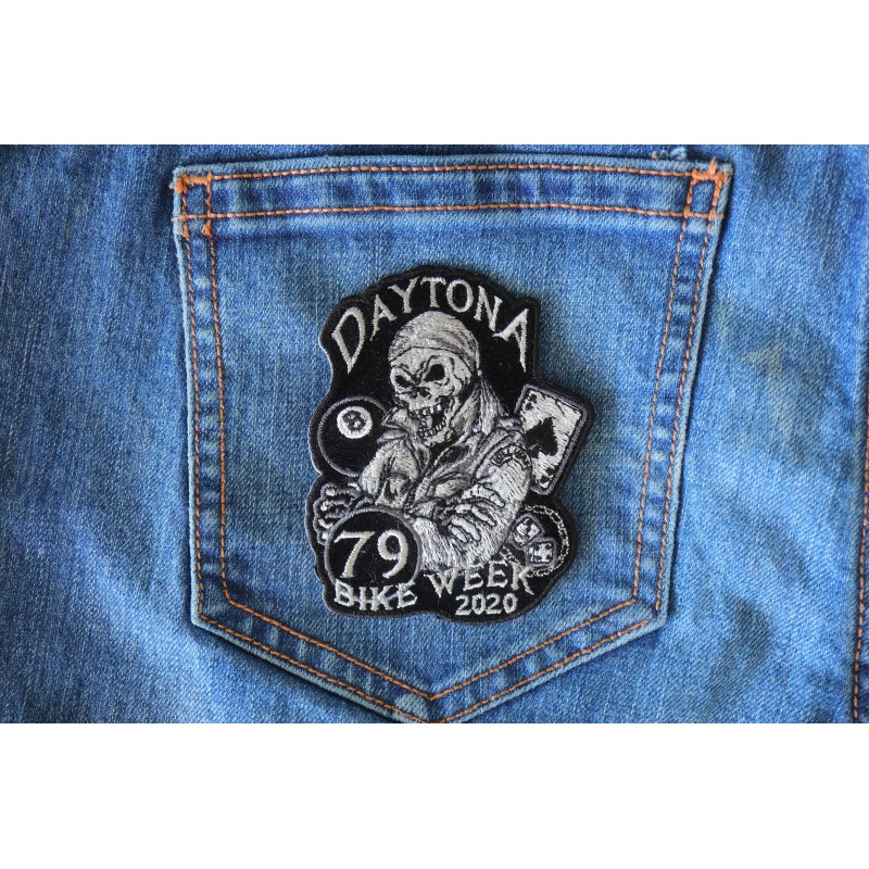 Ivamis Daytona Bike Week 2020 Iron on Patch- 3x3.5 inch
