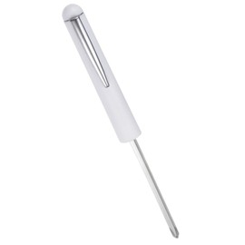 TOP-VIGOR Mini Non-Magnetic Pocket Screwdriver 4mm Phillips & 4mm Slotted Head 145mm Length, Portable Screwdrivers with Clip for Electronics, Glasses, Watch, Computer and Small Appliance Repair White