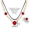 Touchstone Austrian Diamonds & Red Glass Stone for Women
