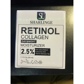 Sharlinge Face Moisturizer 2.5% Retinol Cream - Day & Night Anti-Aging Moisturizing 10/26
