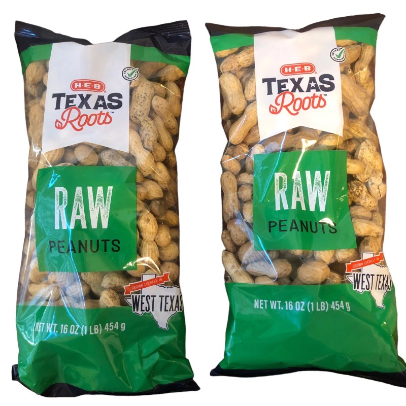 HEB Texas Roots Raw Jumbo Peanuts for Roasting Boiling Bird
