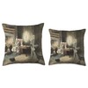 Christmas Carol - Jacob Marley The Ghost Throw Pillow