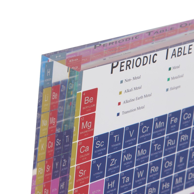 Educational Periodic Table Decoration Safe Odorless Modern Acrylic Periodic Table