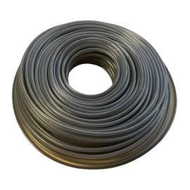 FlyNautics Grass Strimmer Line Nylon Steel String Trimmer Spool 3.0mm 40m Round Wire for Garden Trimmers (Steel, Black)