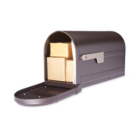 Architectural Mailboxes Roxbury Galvanized Steel Post Mount Mailbox, 7900-5RZ-CG-10, Rubbed Bronze, Large Capacity