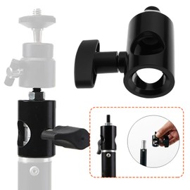 ECSiNG 2x 3/8 Inch DSLR Quick Conversion Adapter for Photographic Light Stands Pan Heads Flash Cameras 5/8 Inch to 3/8 Inch Photographic Equipment