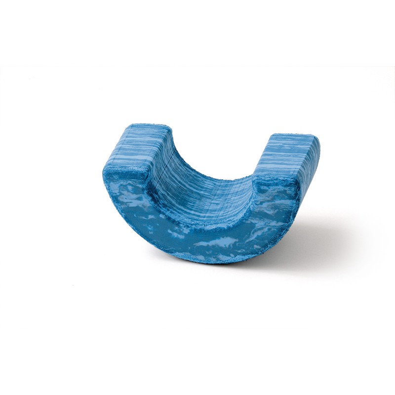 Sissel 310101 Pilates Roller, Unisex – Adulto, Blu Marmorizzato, 25.5