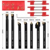 LudoPam Lathe Turning Tools 21Pcs -7Pcs 3/8" 10mm Shank Metal