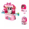 UNOMITOYS 2 IN 1 Pretend Play Pet Trolley Case Dog