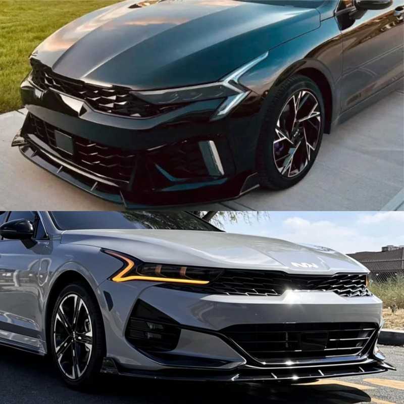 3-Pieces Front Bumper Lip Splitter Spoiler for KIA K5 GT