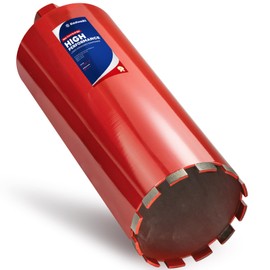 DaduoRi Premium 6" Wet Core Drill Bit for Hard Concrete with High-Density Diamond, Precision-Welded Segments, 1-1/4"-7 UNC x 14" Depth, Industrial Grade for Concrete Rebar, Brick, Masonry, Asphalt
