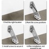 20 Pack Universal Stainless Steel Furniture Corner Connector, Stainless Steel
