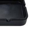 Black Silicone Square Ashtray - High-Temperature Resistant with Four Cigar