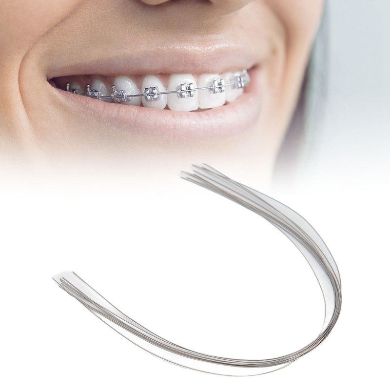 50pcs Orthodontic Rectangular Arch Wire Nickel Titanium Dental Orthodontic Arch