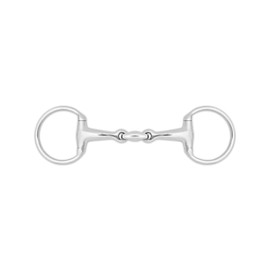 Horse Bits Eggbutt Silver Stainless Steel Snaffle Horse Bit Silver Polish Color (5" INCH)