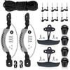 Kayak Carry Handles Kayak Accessory Kayak Scupper Plug kayak handles replacement and T-Handle with 8 Feet Bungee Cord Tri-Grip Rivet Pad Eyes Kit Kayak Parts for Lifetime,Ocean,Emotion Canoe Boat