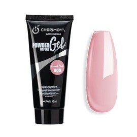 Poly Gel Constructor de Uñas 50ml CHERIMOYA, Gel Fortalecedor para Extensión,Gels de Extensión 4 Colores, UVLED Alta Resistencia y Flexibilidad, Nail 