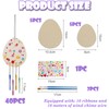 10 Pack Easter Egg Wind Chime Craft Kits Wooden Wind