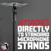 Gator Frameworks Soporte de micrófono y organizador para cables, evita