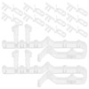 NOLITOY 12pcs Clear Hidden Valance Clips for Window Blinds Blind