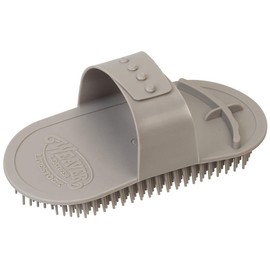 Weaver Livestock MASSAGE BRUSH, GRAY Grey