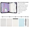 Wason A5 Ring Binder with Zip Portfolio - Faux Leather