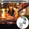 Thermometer Grill Holder, Thermometer Mounting Clip, 3 Holes Temperature Sensor