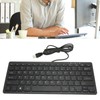 Mini Keyboard Mini Ultra Thin 78 Keys USB Wired Keyboard