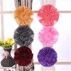 1 Pair Lace Flower Curtain Tieback Buckle Christmas Decorations Ribbon