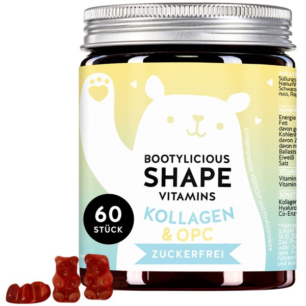 Collagen & OPC High Dose Gummy Bears - Shape Gummies - Firm Skin - Bears with Benefits Bootylicious
