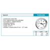 100mm 0-120C Thermo Water Oil Temperature Gauge 1/2 inch Rear