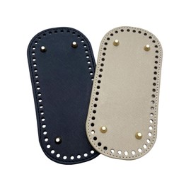 Bag Bottom 2 Pieces Oval Bottom with Nails Leather Bottom Set Bag Bottom 22*10cm Tote Bottom Handmade DIY Leather Craft Wallet Woven Bag Craft Tote Bag Material