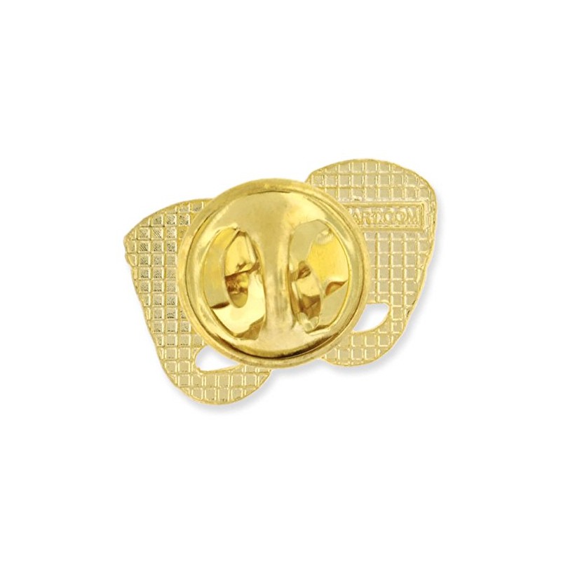 PinMart's Gold Plated Theater Mask Lapel Pin – 1 Piece